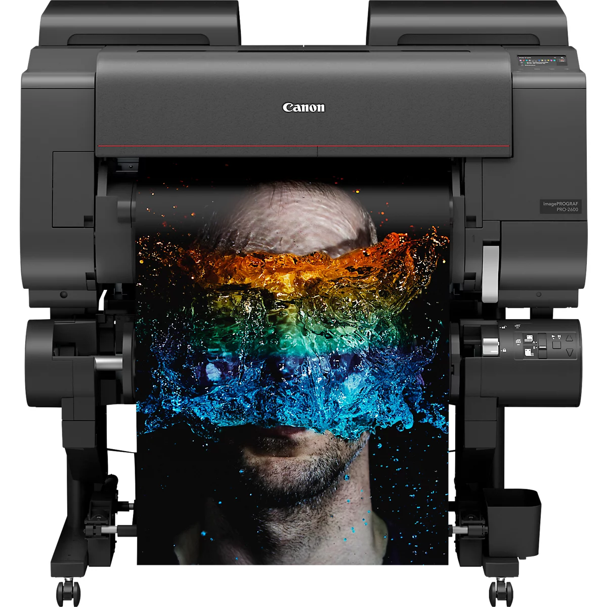 Großformatdrucker Canon imagePROGRAF PRO-2600, 24', 12-farbiger Tintenstrahldruck, 2400 x 1200 dpi, USB/LAN/WLAN, inkl. Tintentanks, schwarz