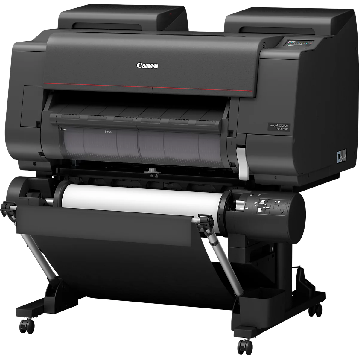 Großformatdrucker Canon imagePROGRAF PRO-2600, 24', 12-farbiger Tintenstrahldruck, 2400 x 1200 dpi, USB/LAN/WLAN, inkl. Tintentanks, schwarz