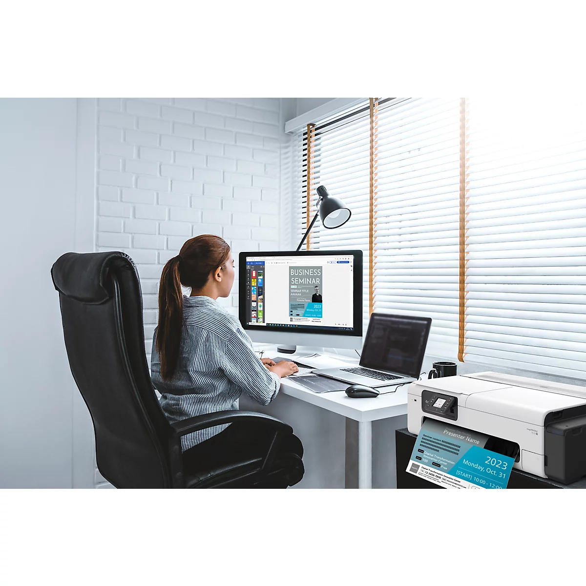 Grossformatdrucker Canon imagePROGRAF TC-21M LFP, 24', 4-farbiger Tintenstrahldruck, 2400 x 1200 dpi, A4-Scanner, USB/LAN/WLAN, Tintentanks, schwarz-grau