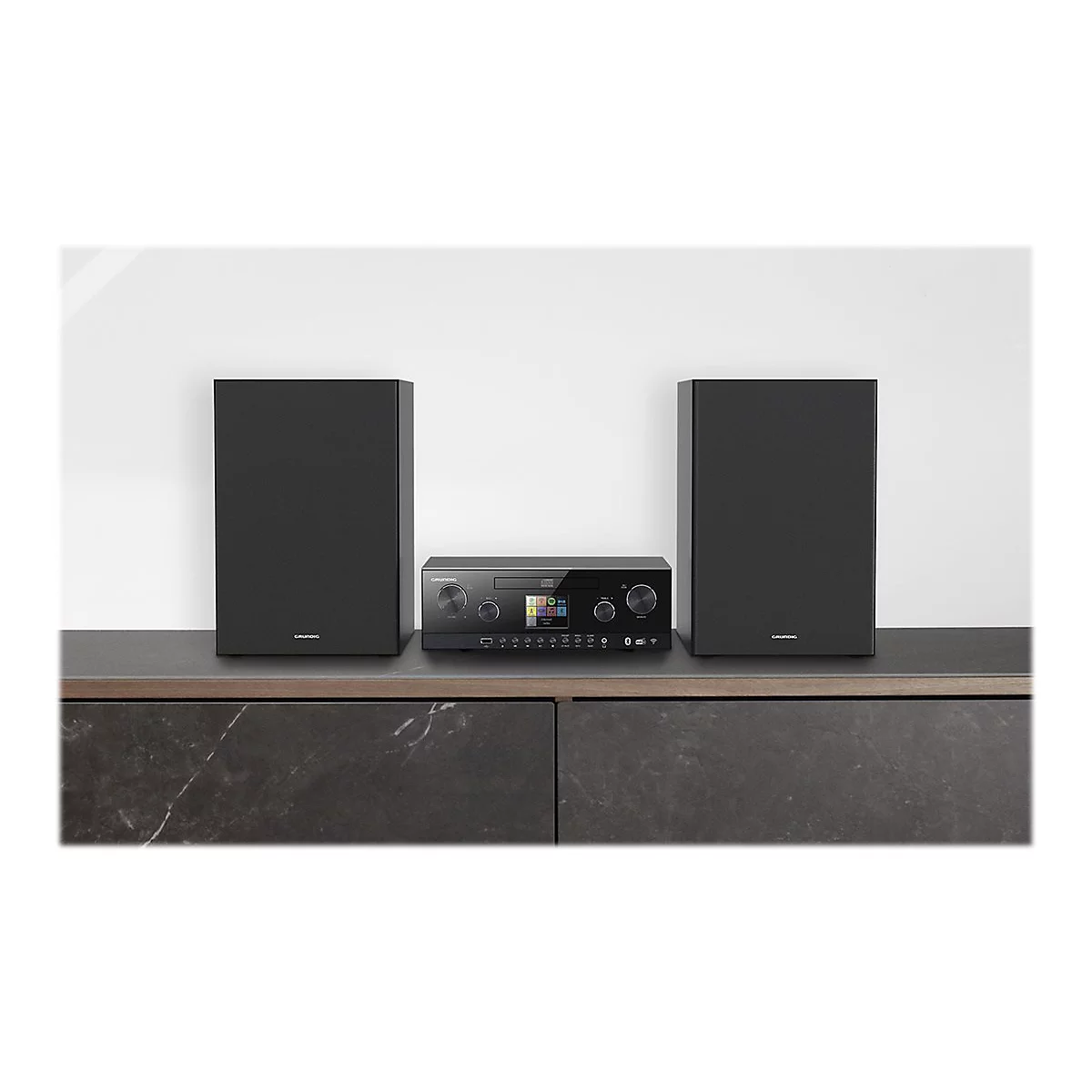 Grundig CMS 5000 BT DAB+ WEB - Microsystem - 2 x 50 Watt - Schwarz