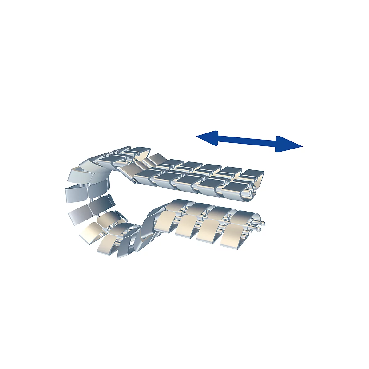 Guide passe-câbles Kabelschlange® Pro Set, argent