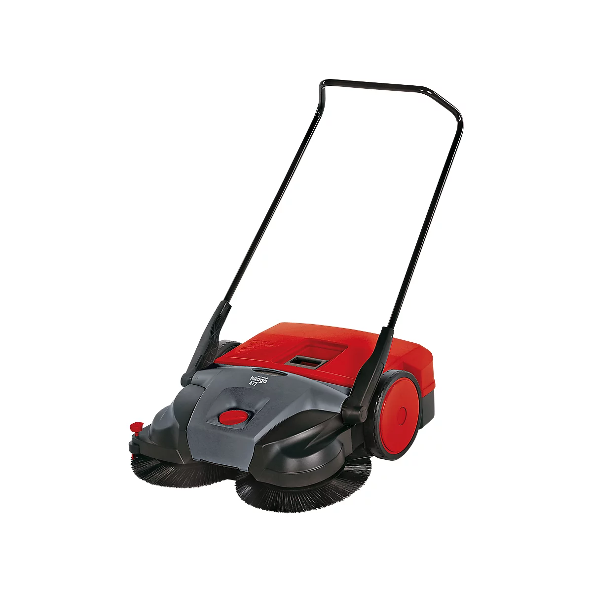 Haaga veegmachine 477 Pro, manueel, veegoppervlaktes vanaf 1000 m² volume opvangbak 50 l
