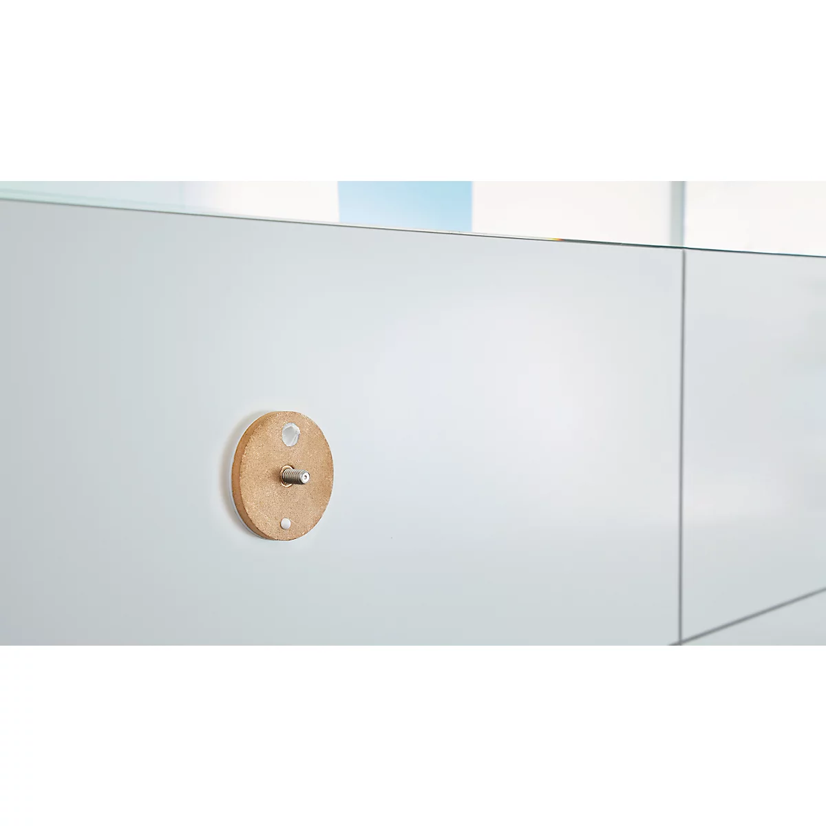 Haak tesa Moon, bevestiging zonder boren, incl. kleefoplossing, verwijderbaar, roestvrijstalen look