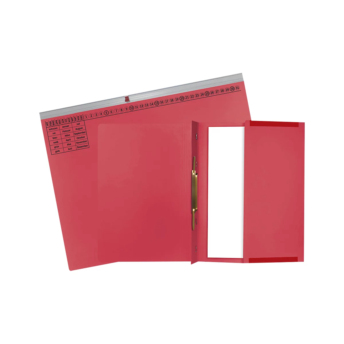 Hängehefter Exacompta, für Linksheftung, gefalzt, Dehnfalte, Organisationsdruck, Blauer Engel, Recycling-Karton, rot, 25 Stück