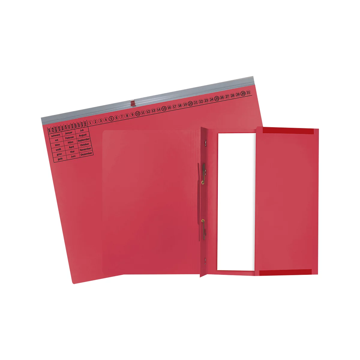 Hängehefter Exacompta, für Rechtsheftung, gefalzt, Dehnfalte, Organisationsdruck, Blauer Engel, Recycling-Karton, rot, 25 Stück