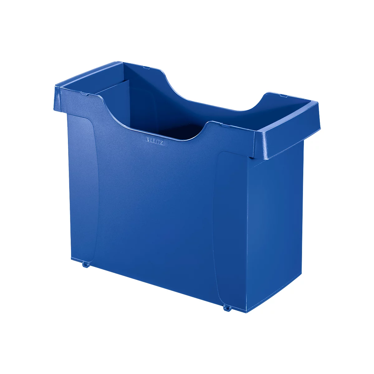 Hängemappenbox Leitz Uni-Box Plus 1908, DIN A4, für ca. 20 Hängemappen, Griffmulden, blau