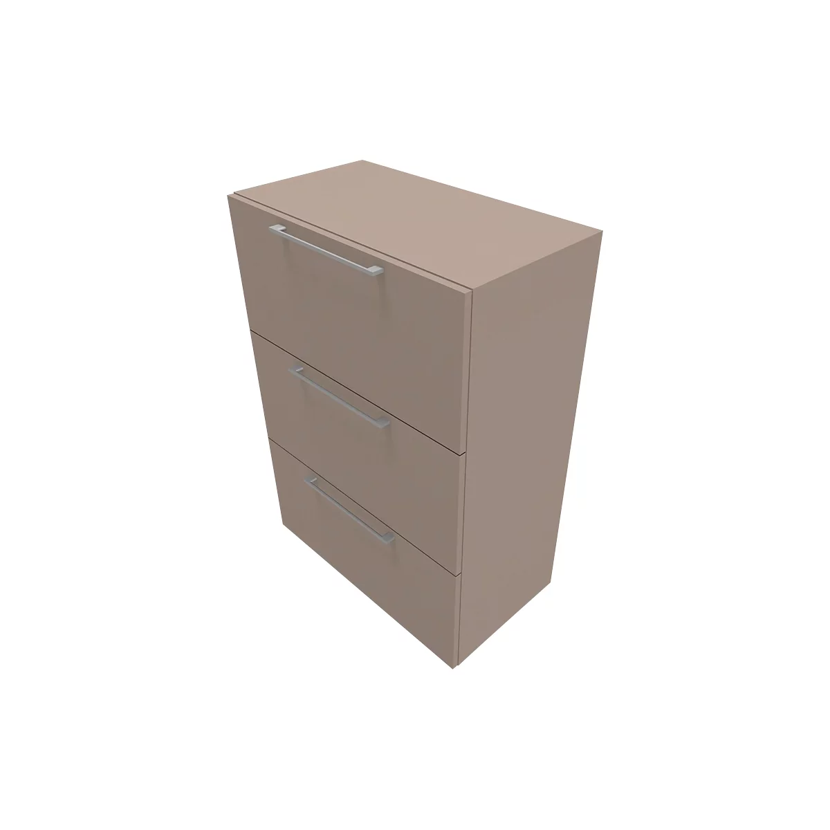 Hängeregisterschrank SOLUS PLAY, 3 Ordnerhöhen, B 800 x T 440 x H 1122 mm, Stone grey