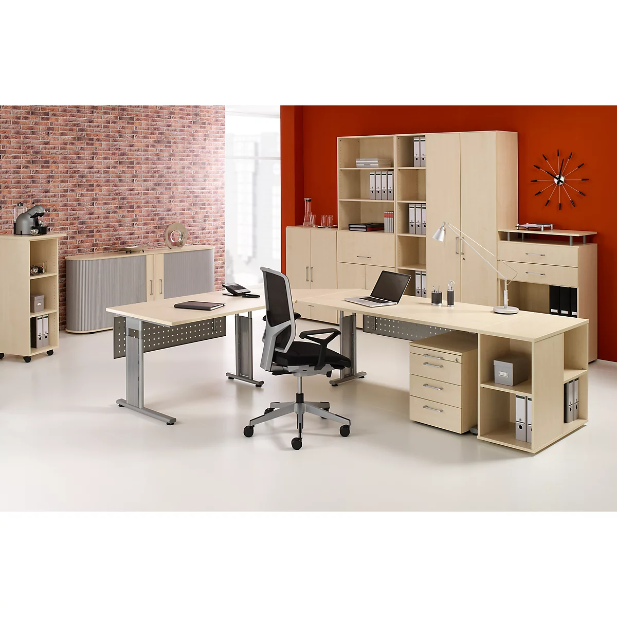 Hängeregistraturauszug PALENQUE, B 800 x T 400 x H 384 mm, Ahorn