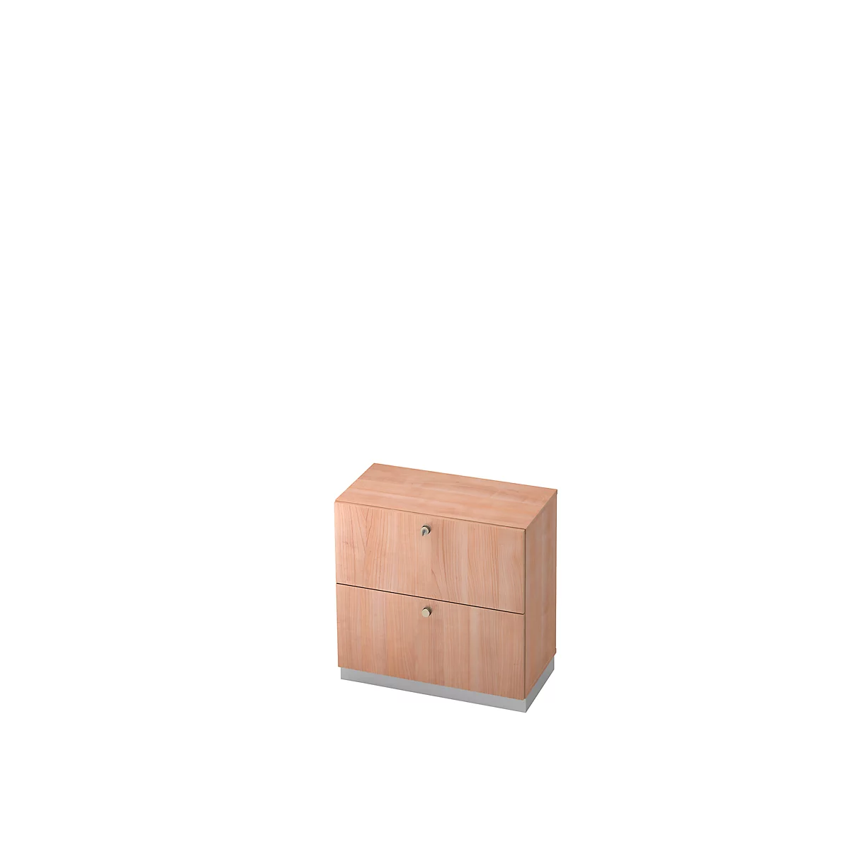 Hängeregistraturschrank, 2 OH, B 800 x T 420 mm, Nussbaum-Dekor