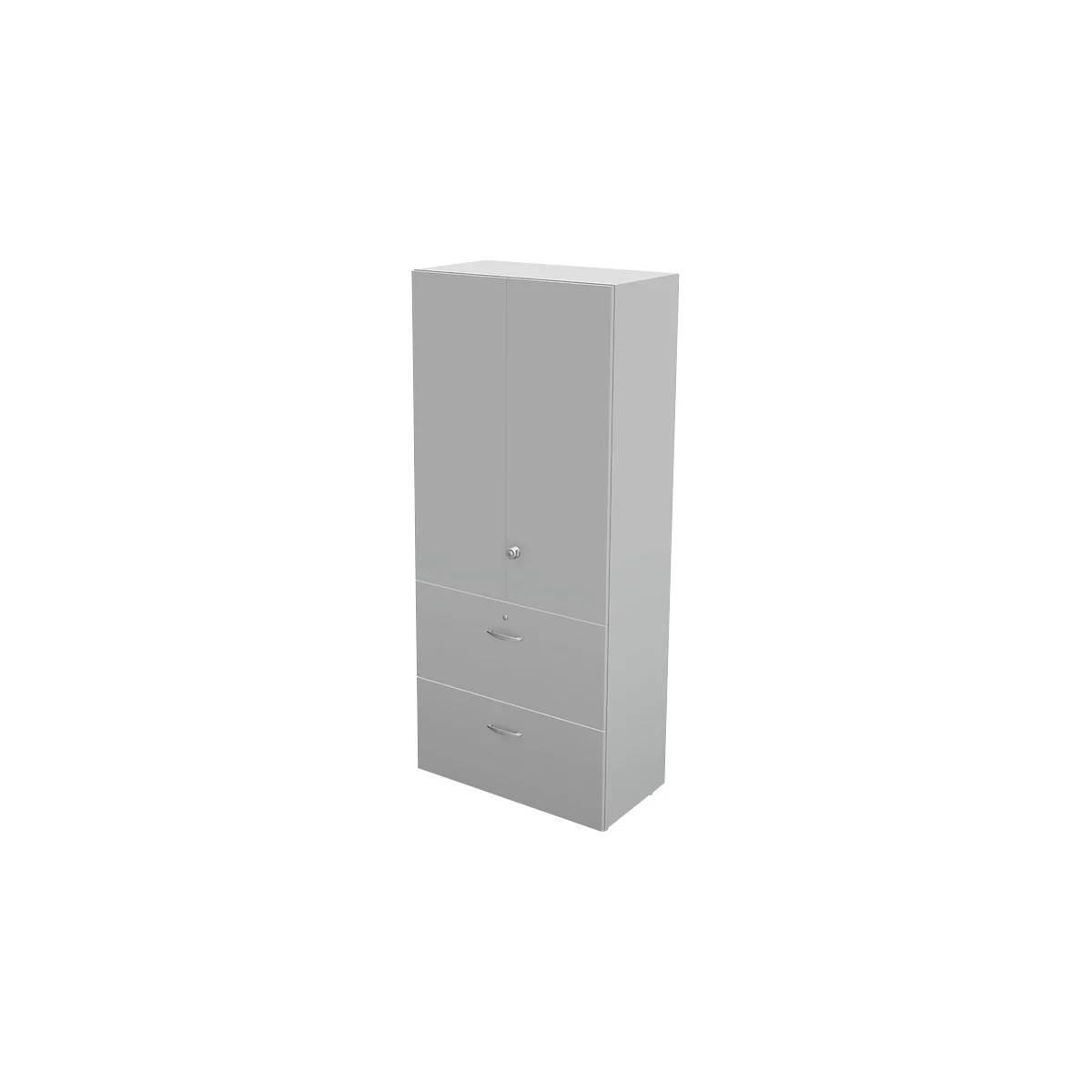 Hängeregistraturschrank TETRIS WALL, 3 Ordnerhöhen, 2 Schübe, B 800 x T 440 x H 1880 mm,