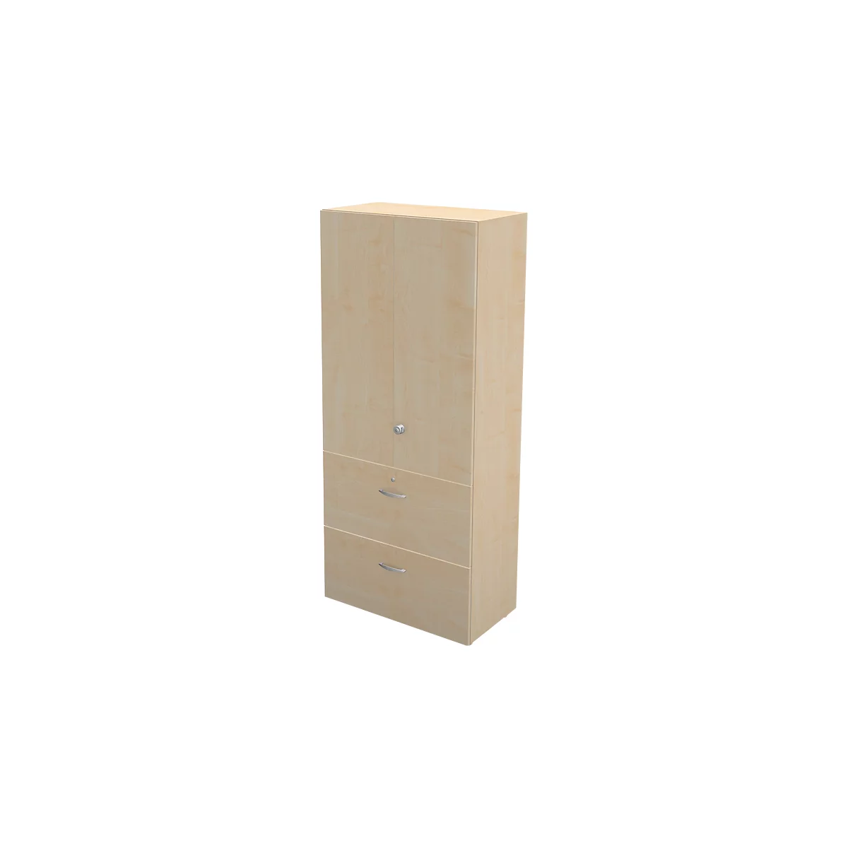Hängeregistraturschrank TETRIS WALL, 3 Ordnerhöhen, 2 Schübe, B 800 x T 440 x H 1880 mm,