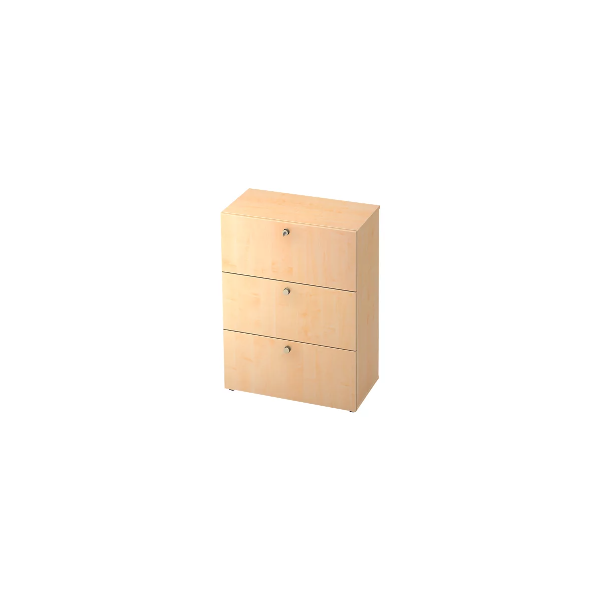 Hängeregistraturschrank TOPAS LINE, 3 Ordnerhöhen, mit Vollauszug, Ahorn-Dekor/Ahorn-Dekor