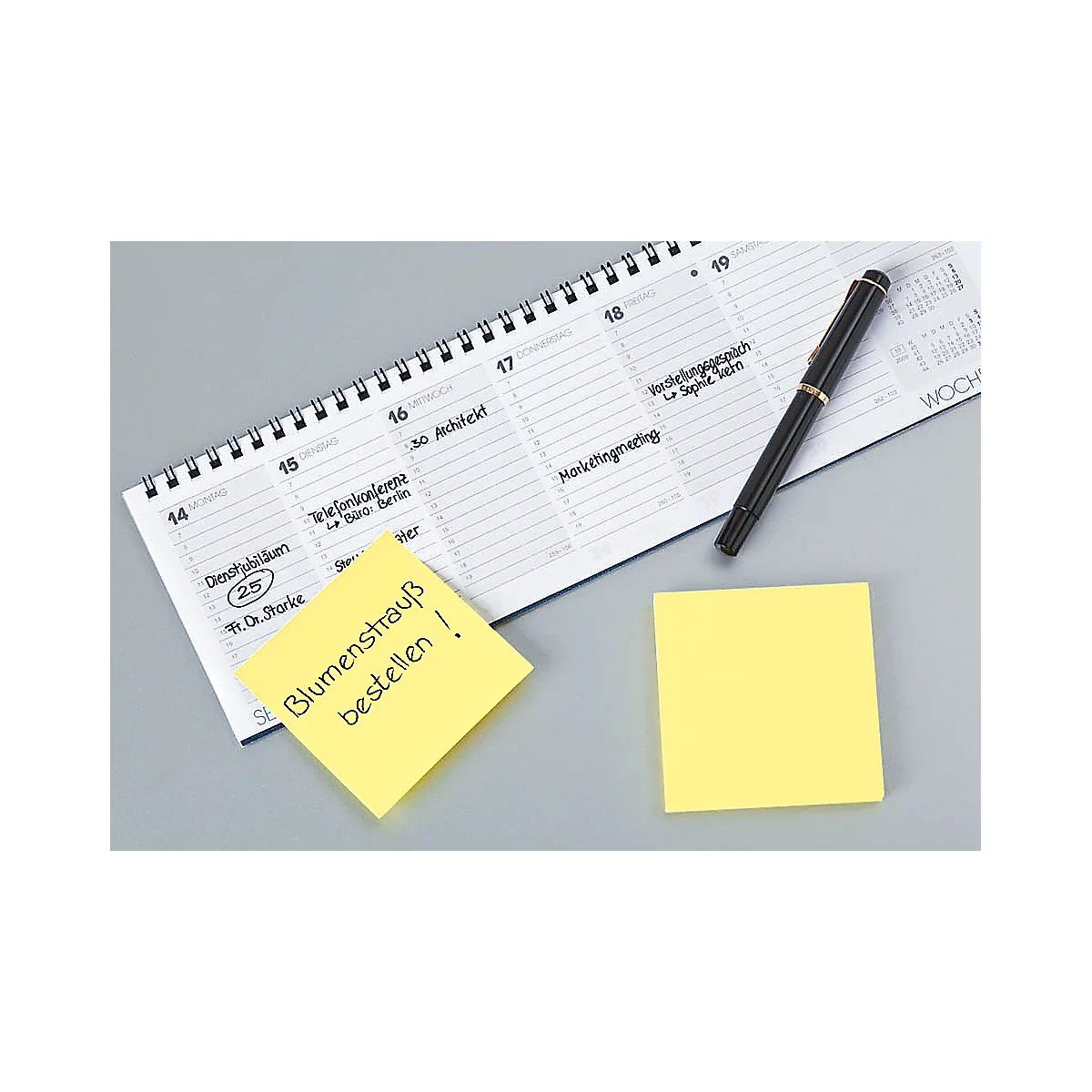Haftnotizen POST-IT 654, selbsthaftend, gelb, 76 x 76 mm, 100 Blatt