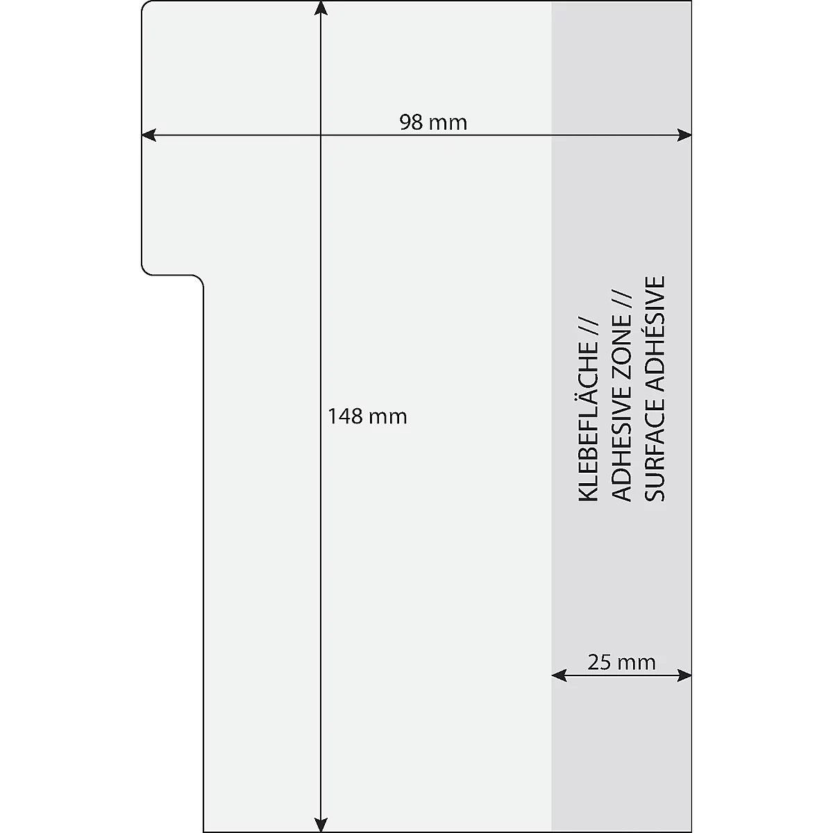 Haftnotizen Sigel Tab Marker Notes, 3-farbig, 42 Blatt, 98 x 148 mm, beschreibbar