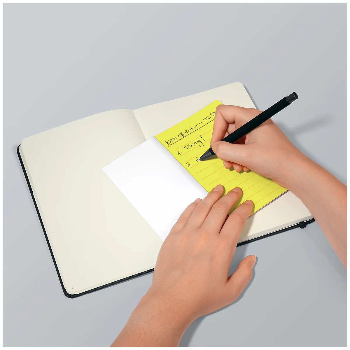 Haftnotizen Sigel Tab Marker Notes, 3-farbig, 42 Blatt, 98 x 148 mm, beschreibbar