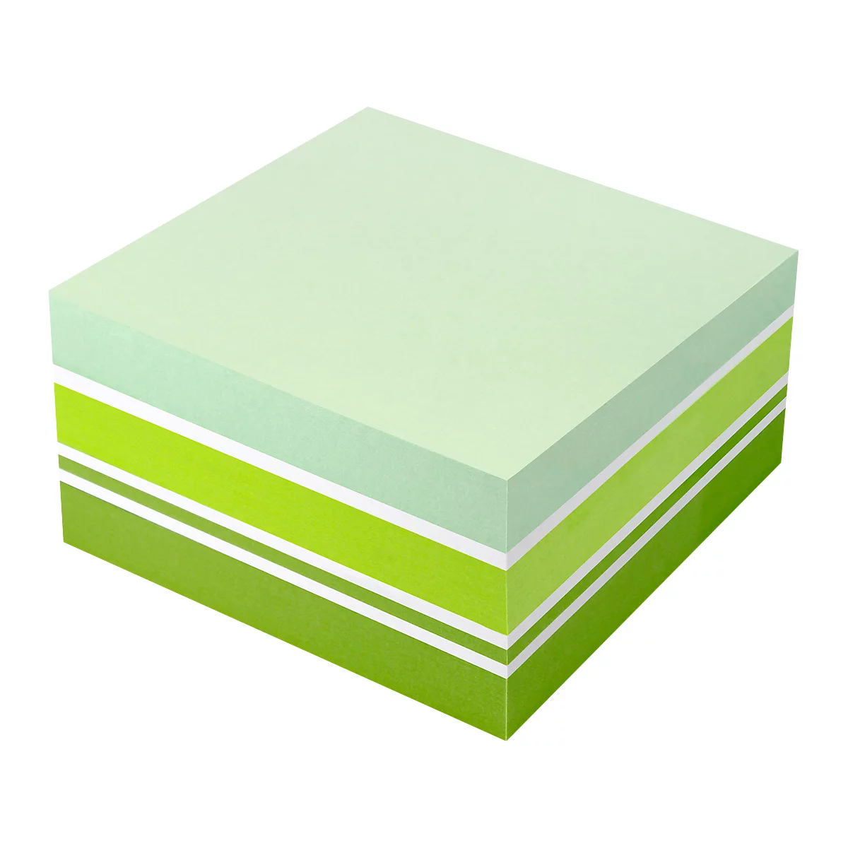 Haftnotizwürfel, L 75 x B 75 mm, 400 Blatt, Farbmix: Pastellgrün