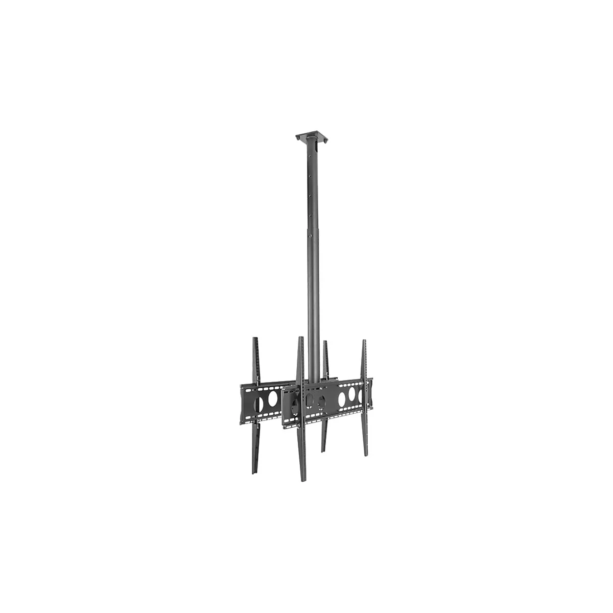HAGOR HA DH Duo L - Befestigungskit (Klammer) - Back-to-Back - für 2 LCD-/Plasma-Konsolen - Schwarz - Bildschirmgröße: 140-191 cm (55'-75')