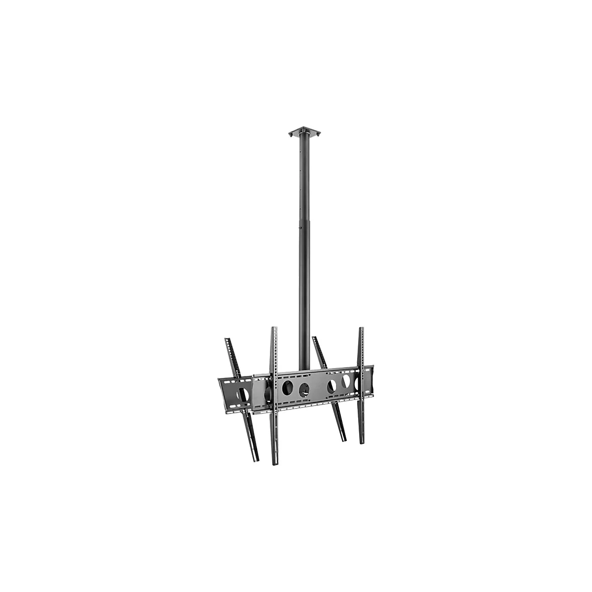 HAGOR HA DH Duo L - Befestigungskit (Klammer) - Back-to-Back - für 2 LCD-/Plasma-Konsolen - Schwarz - Bildschirmgröße: 140-191 cm (55'-75')