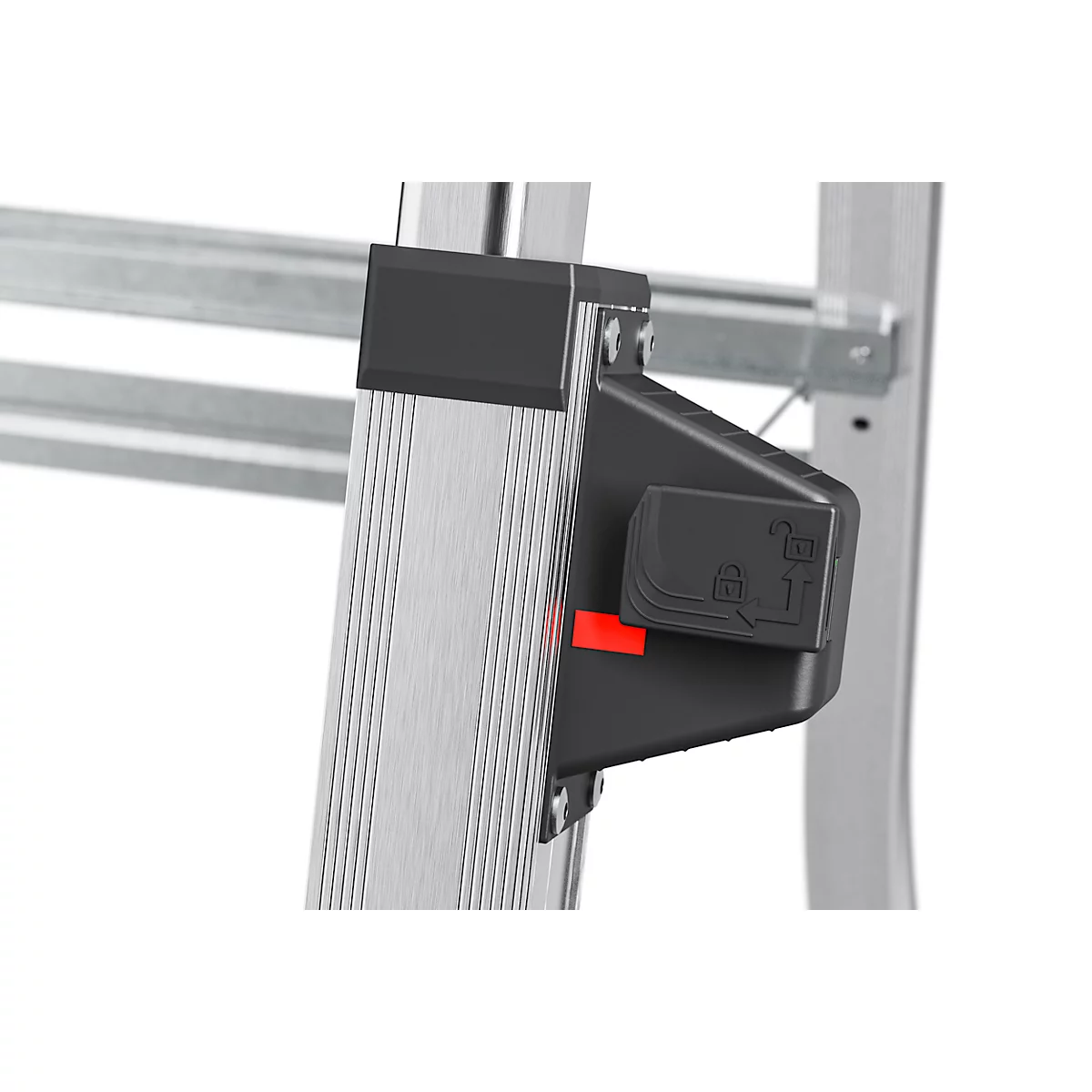 HAILO TL100 Alu-Teleskopleiter Topline, 3 - 5 Stufen, bis 309 cm, rutschfest, mit Ablageschale, bis 150 kg