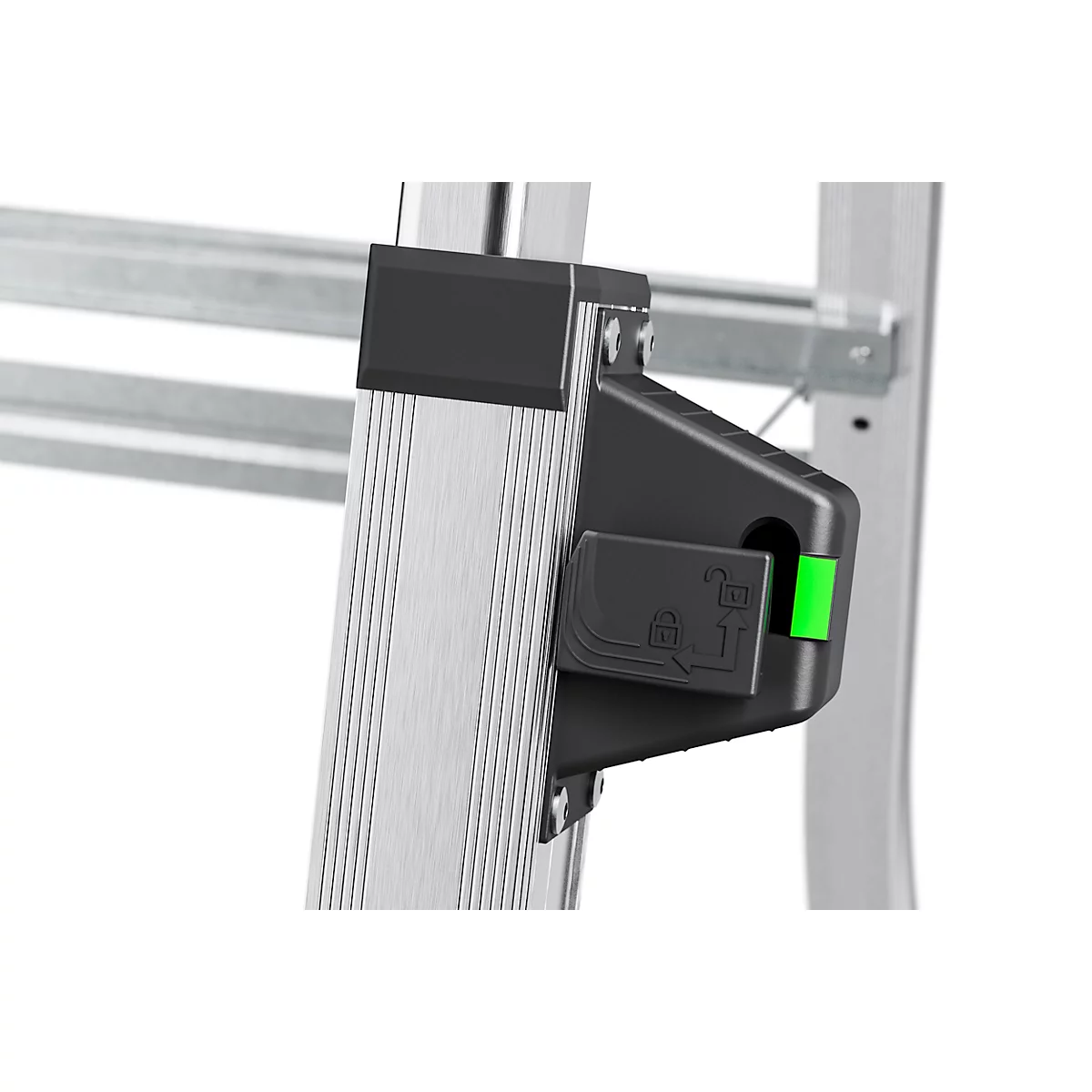 HAILO TL100 Alu-Teleskopleiter Topline, 3 - 5 Stufen, bis 309 cm, rutschfest, mit Ablageschale, bis 150 kg