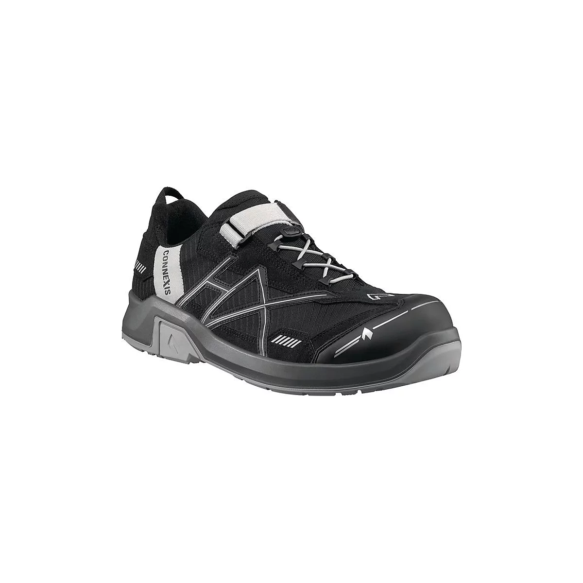HAIX Sicherheitsschuh CONNEXIS Low, Gr. 10 (45), schwarz/silber, S1P HRO HI CI SRC ESD, Mikrofaser/Textil