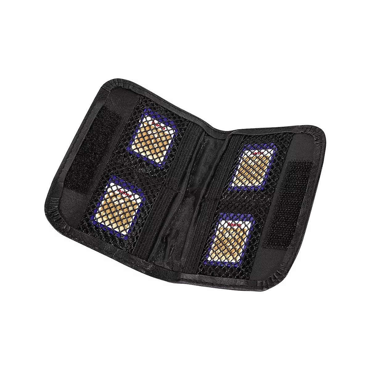 Hama Memory Card Case - Memory-Etui - Kapazität: 4 SD/MMC-Karten, 4 xD-Picture Cards, 4 CompactFlash-Karten, 4 SmartMedia-Karten - Schwarz