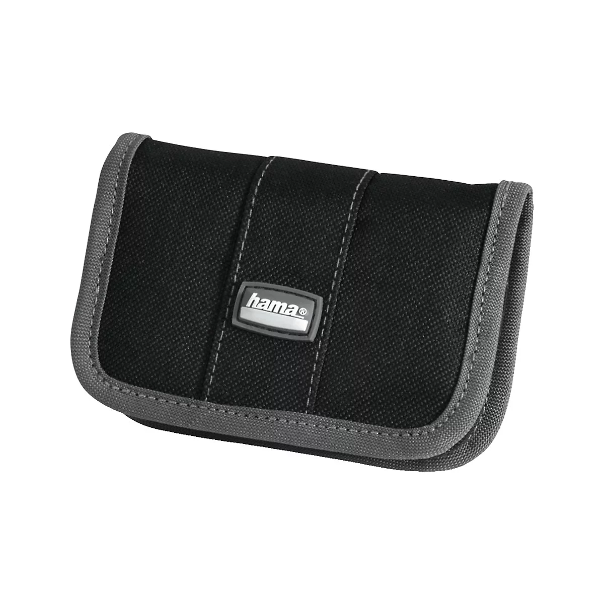 Hama Multi Card Case Mini - Tasche für Speicherkarten - 10 Speicherkarten - Nylon - Grau, Schwarz