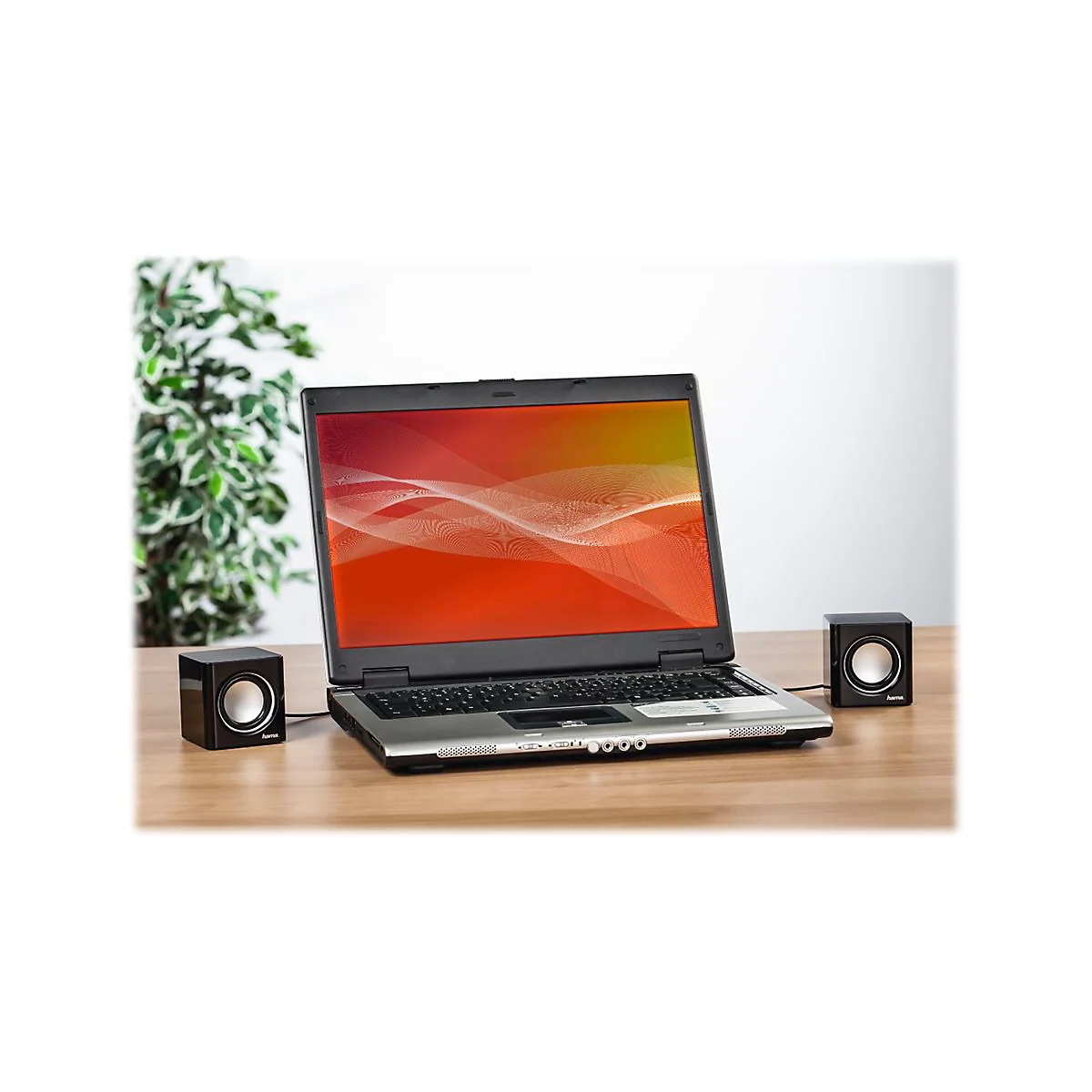 Hama 'Sonic Mobil 185' - Lautsprecher - für PC - 3 Watt (Gesamt) - Schwarz/Silber