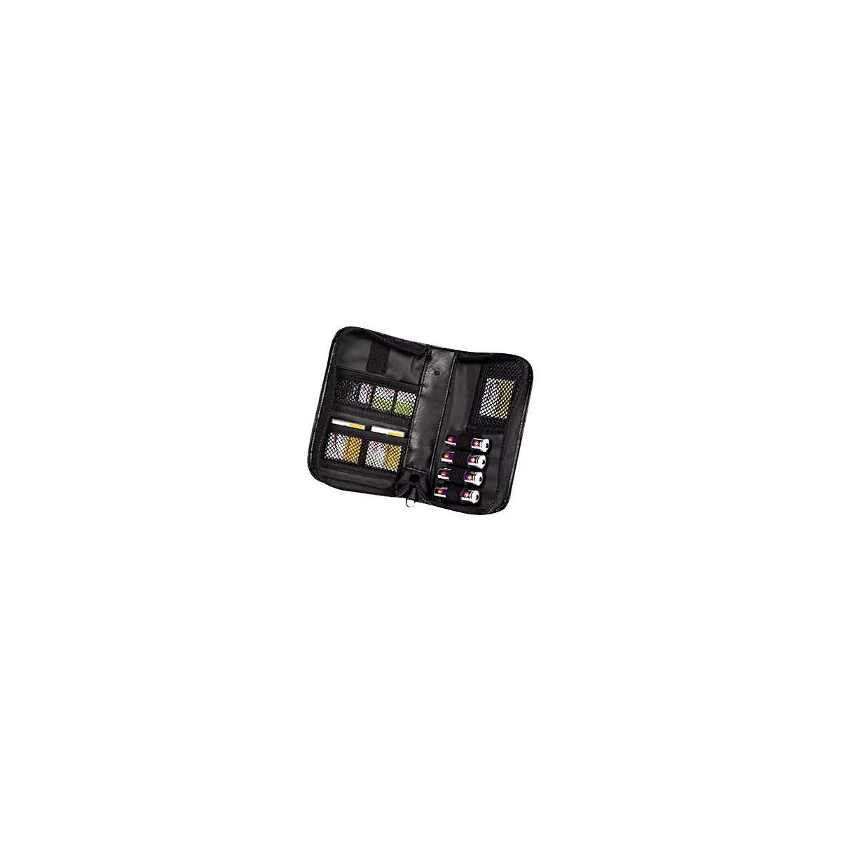 Hama Universal Card Case - Speichertasche - Kapazität: 4 MultiMedia-Karten, 4 SmartMedia-Karten, 4 Memory Stick-Karten, 4 SD-Speicherkarten, 4 CompactFlash-Karten, 4 xD-Picture Card - Schwarz