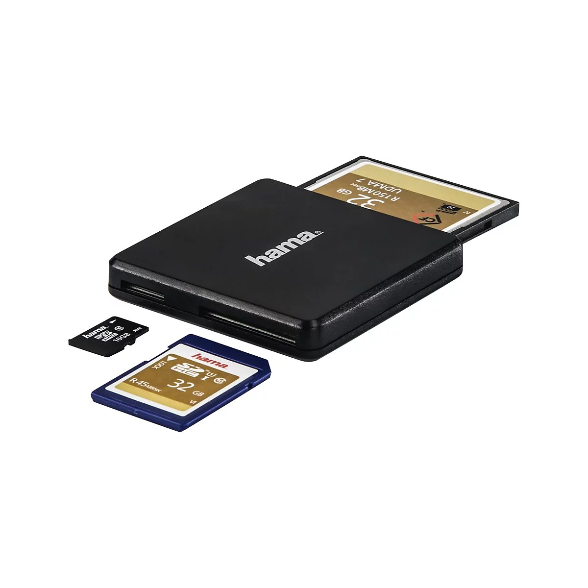 Hama USB 3.0 Multi-Card Reader - Kartenleser (CF I, SD, microSD, MMCplus, SDHC, microSDHC, SDXC, microSDXC) - USB 3.0