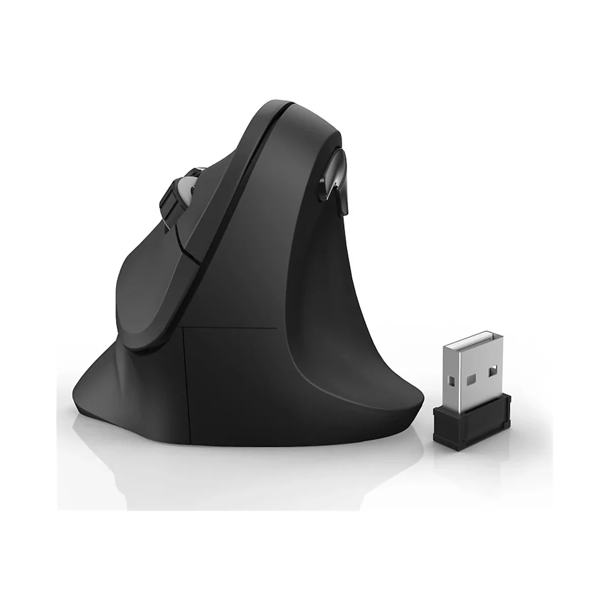 Hama Vertical Ergonomic - Vertikale Maus - ergonomisch - Für Rechtshänder - optisch - 6 Tasten