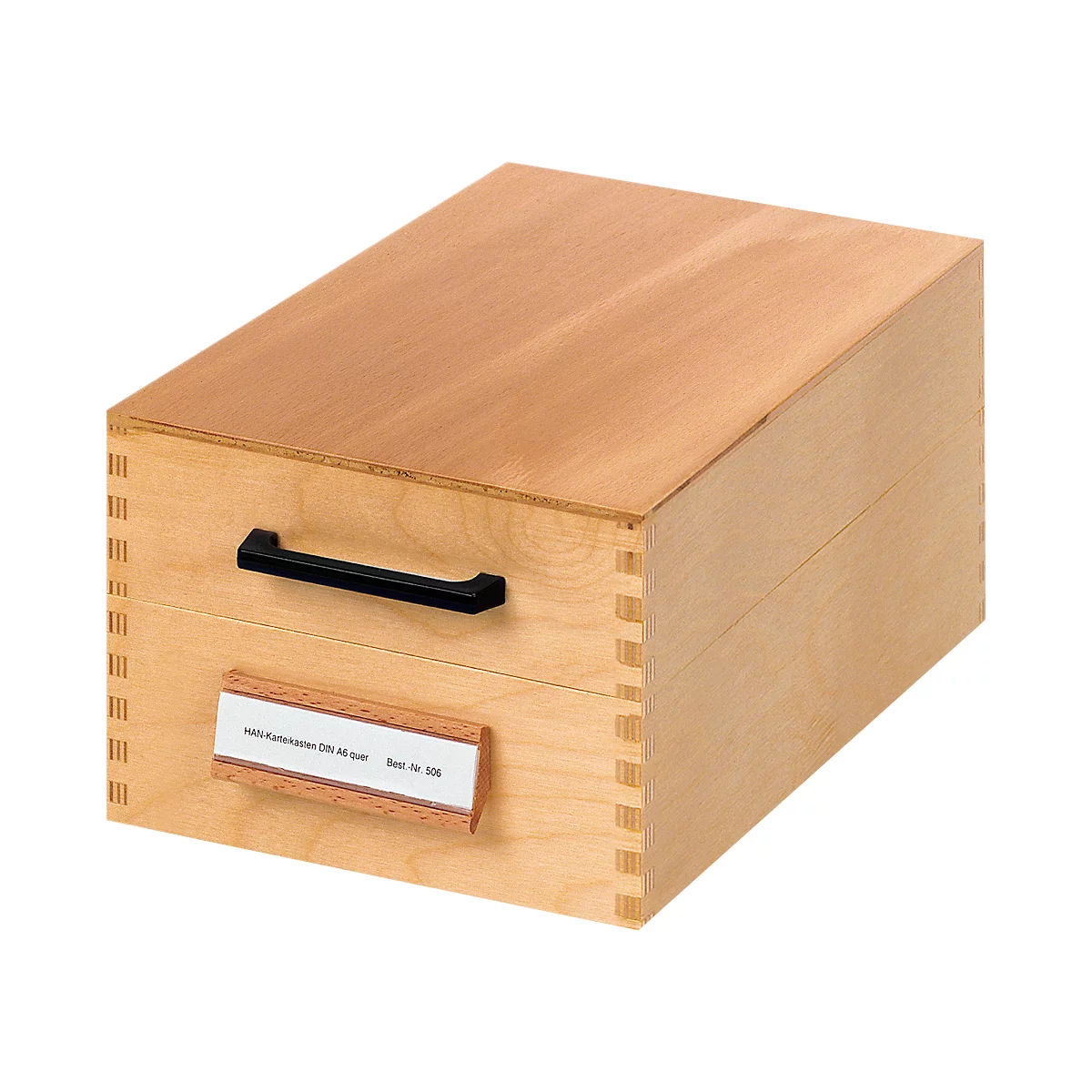 HAN kaartenbak, hout, A7, 500-900 kaarten