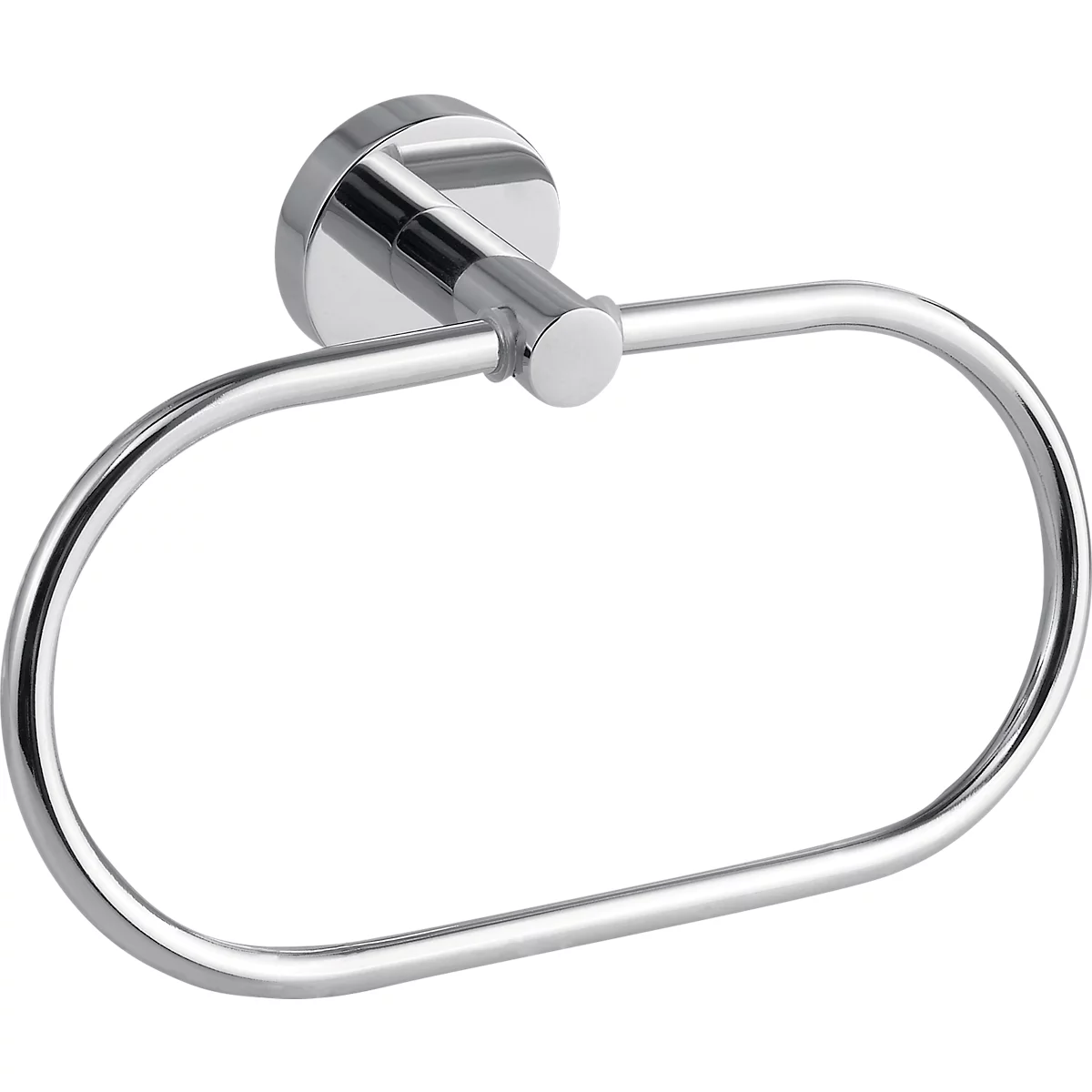 Handdoekring tesa Smooz, bevestiging zonder boren, verwijderbaar, chroom