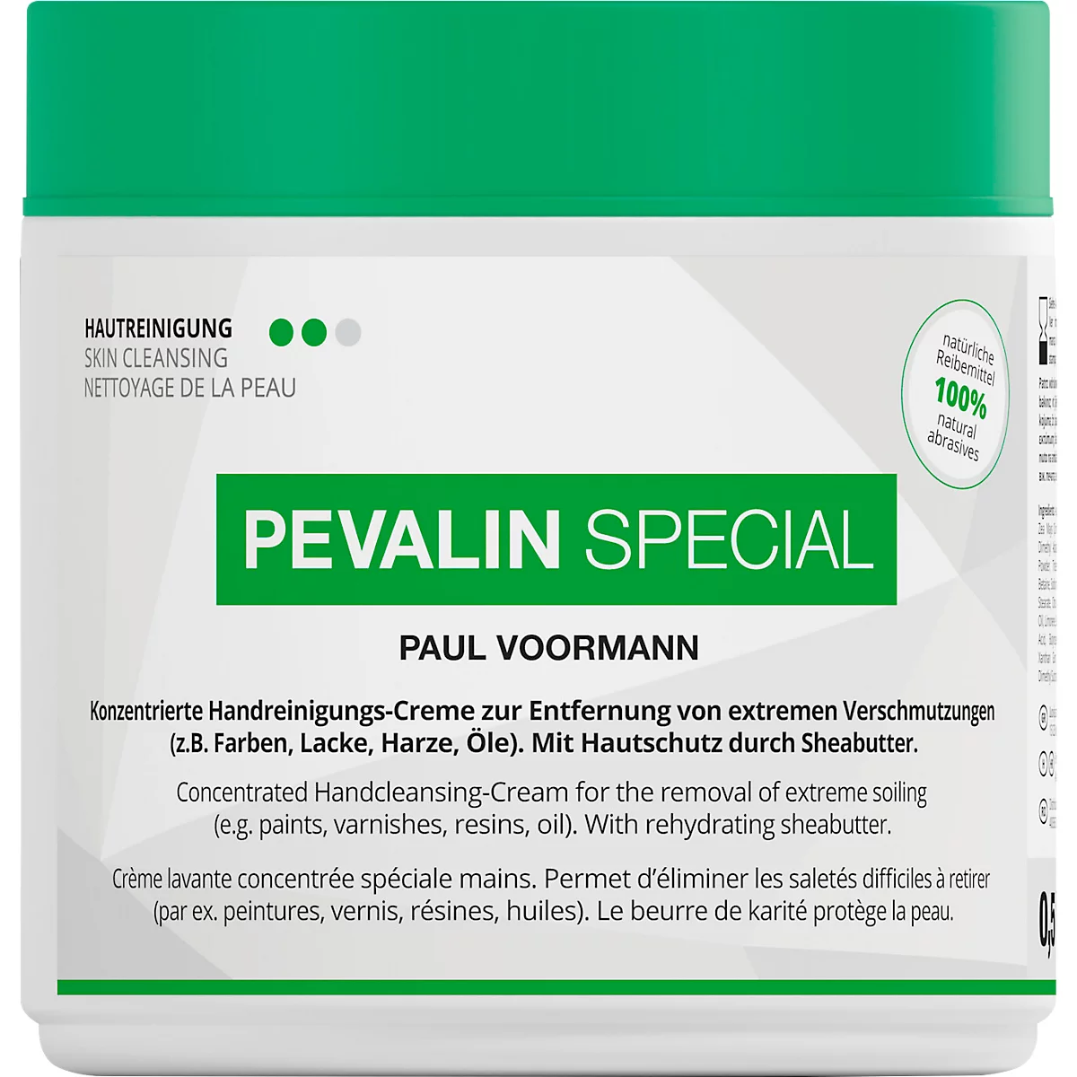 Handreinigungs-Creme tesa Pevalin Special, Dose, 500 ml, natürliche Reibemittel