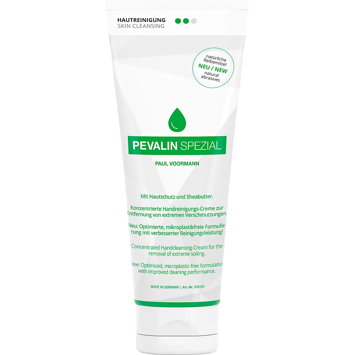 Handreinigungs-Creme tesa Pevalin Special, Tube, 250 ml, natürliche Reibemittel