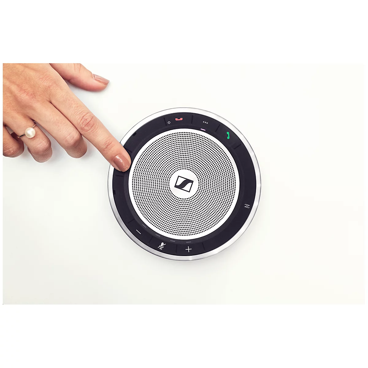 Handsfree Sennheiser speakerphone SP 30, bluetooth/USB-C, One Touch, Multipoint tot 3 apparaten