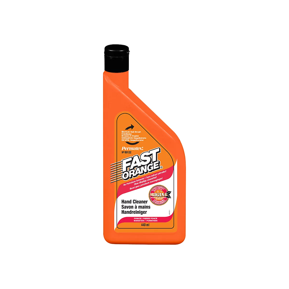 Handwaschpaste FAST ORANGE®, mit Zitrusduft & Aloe-Vera, hautpflegend, biologisch abbaubar, 440 ml in Flasche