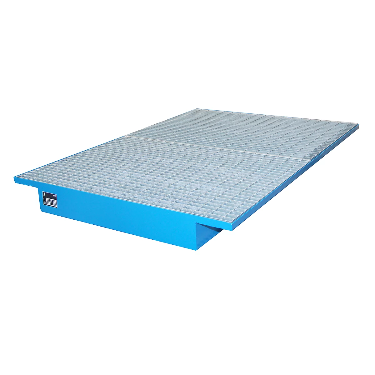 Hangende opvangbakken voor stelling type EHW 1800, blauw RAL5012