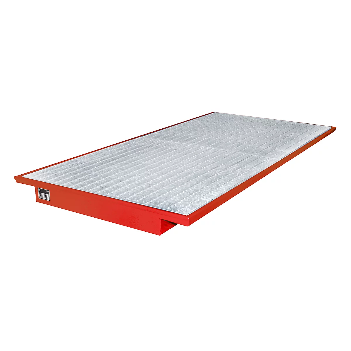 Hangende opvangbakken voor stelling type EHW 2700, rood RAL3000