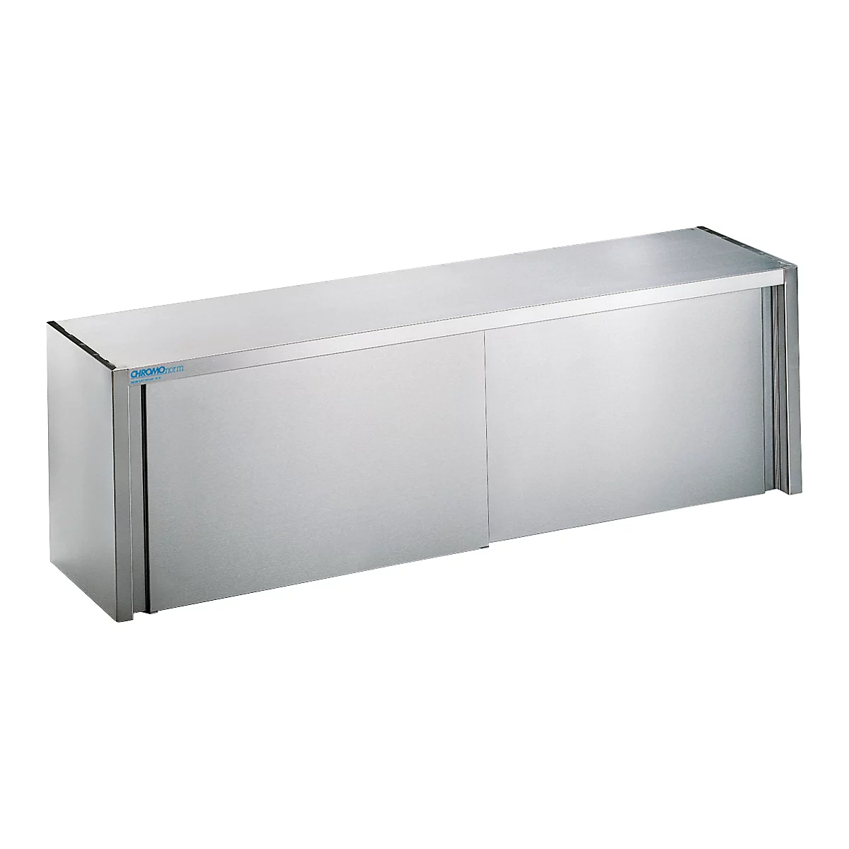 Hangkast, rvs, met schuifdeuren, B 1800 mm