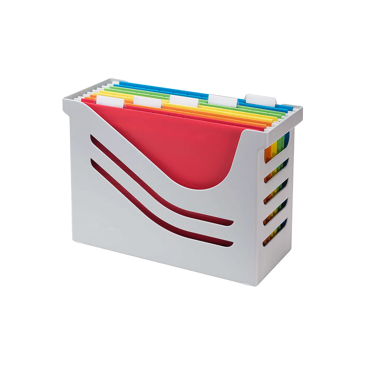 Hangmappenbox Jalema Re-Solution A4 voor 15 hangmappen, incl. 5 mappen, grijs