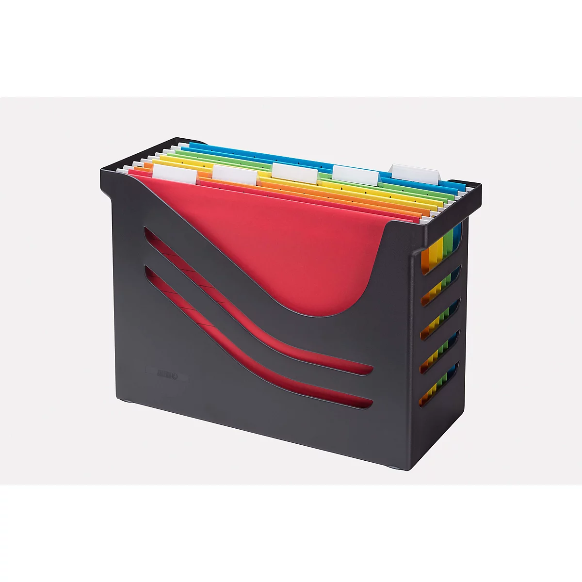 Hangmappenbox Jalema Re-Solution A4 voor 15 hangmappen, incl. 5 mappen, zwart