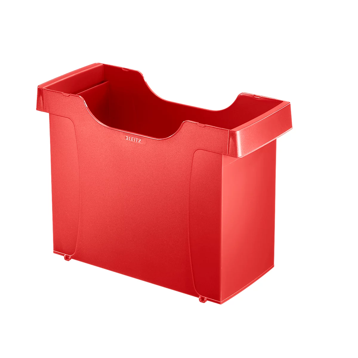 Hangmappenbox Leitz Uni-Box Plus 1908, A4, voor ca. 20 hangmappen, handgrepen, rood