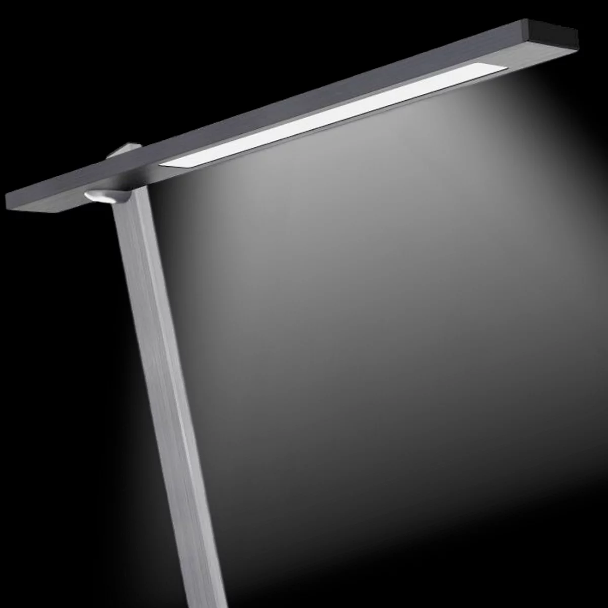 Hansa-by-styro Beam LED-Tischlampe, stufenlos dimmbar, Memory-Funktion, Drehknopfsteuerung, dunkelgrau