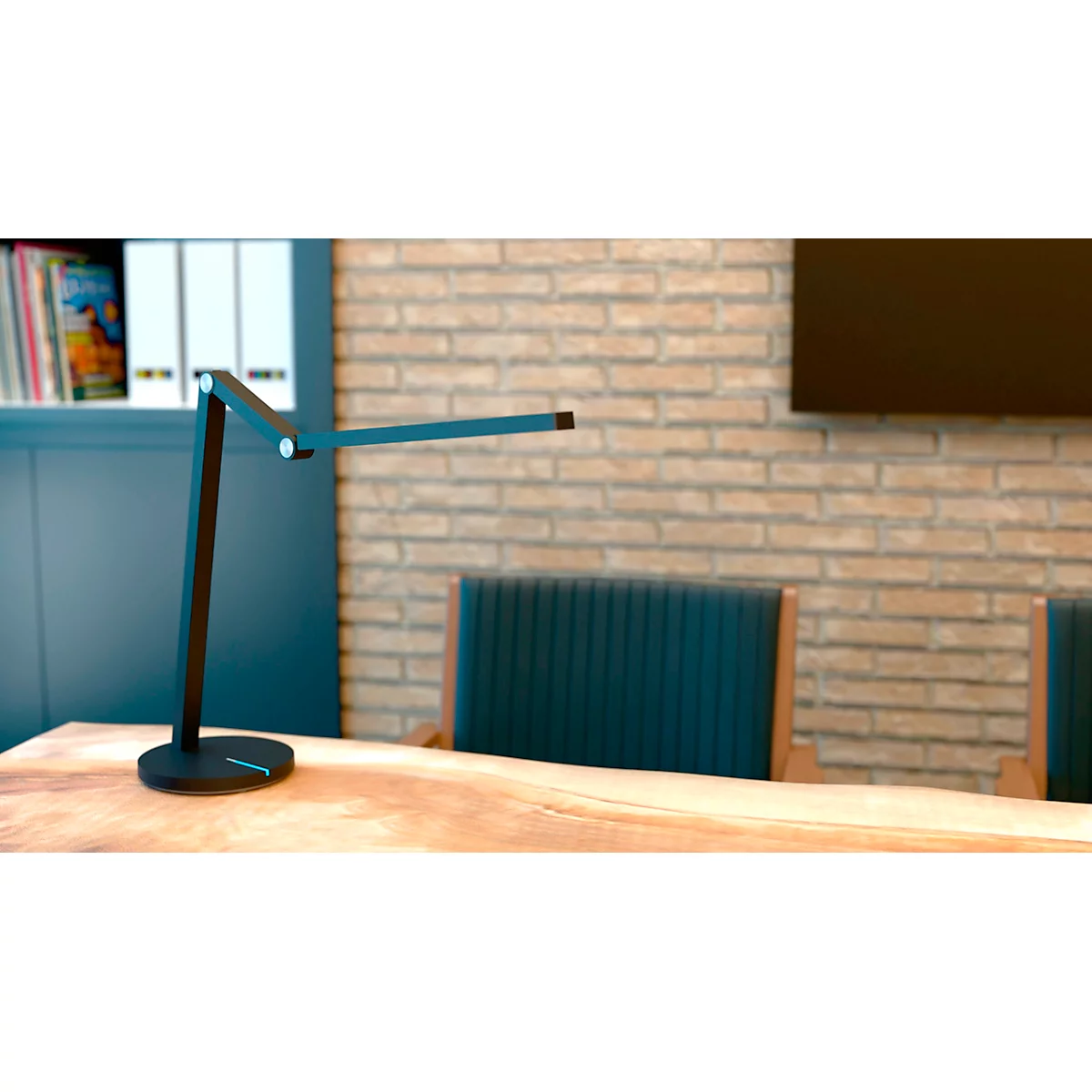 Hansa-by-styro LED-Arbeitsplatzleuchte, dimmbar, 3.000–6.300 K, Touch-Steuerung, schwarz