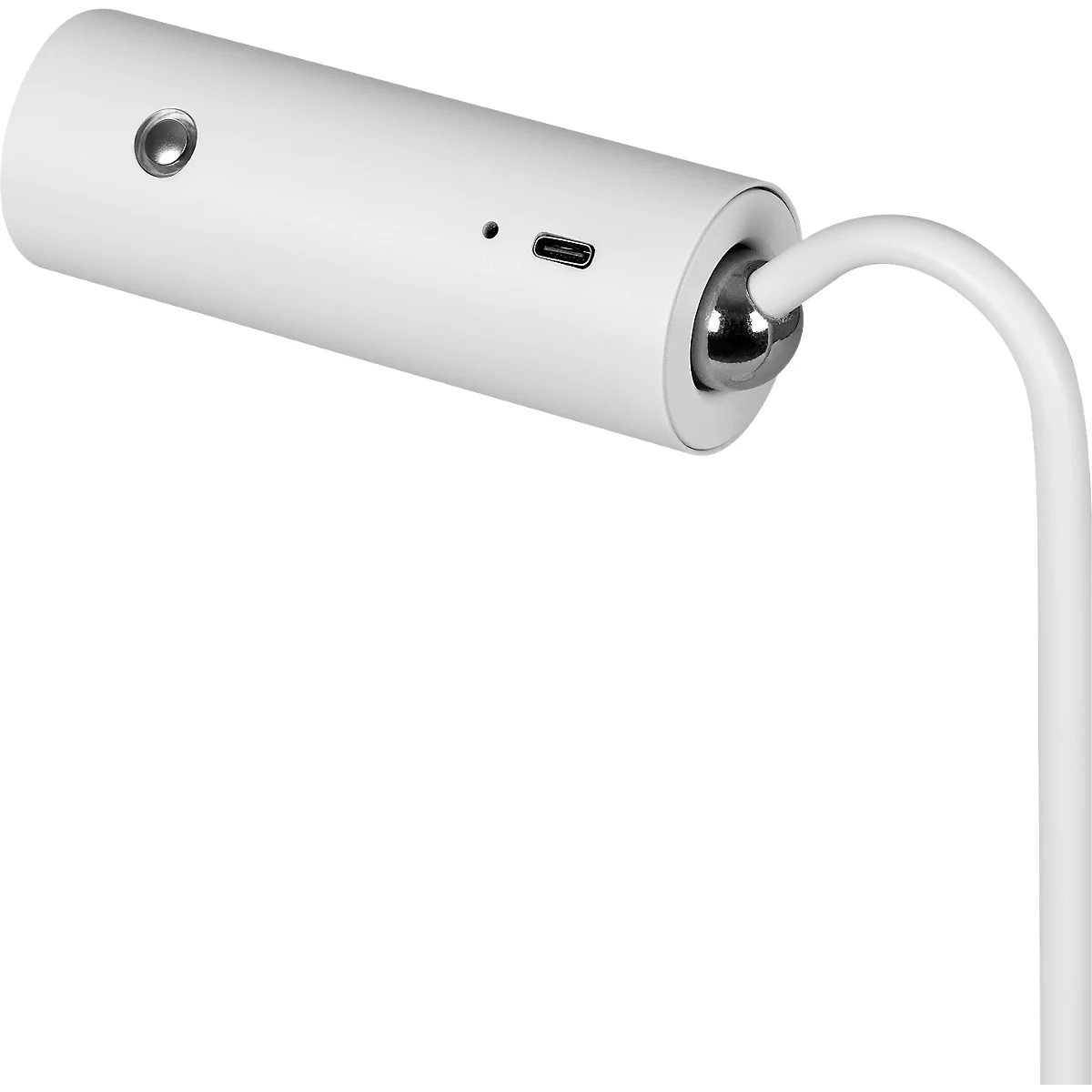 Hansa by Styro LED-Leuchte FLARE, 4 W, 1200 mAh, 3-Stufen-Dimmer, USB-C, Weiß Matt, Magnetkopf