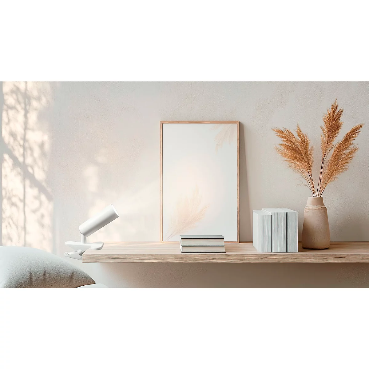 Hansa by Styro LED-Leuchte FLARE, 4 W, 1200 mAh, 3-Stufen-Dimmer, USB-C, Weiß Matt, Magnetkopf