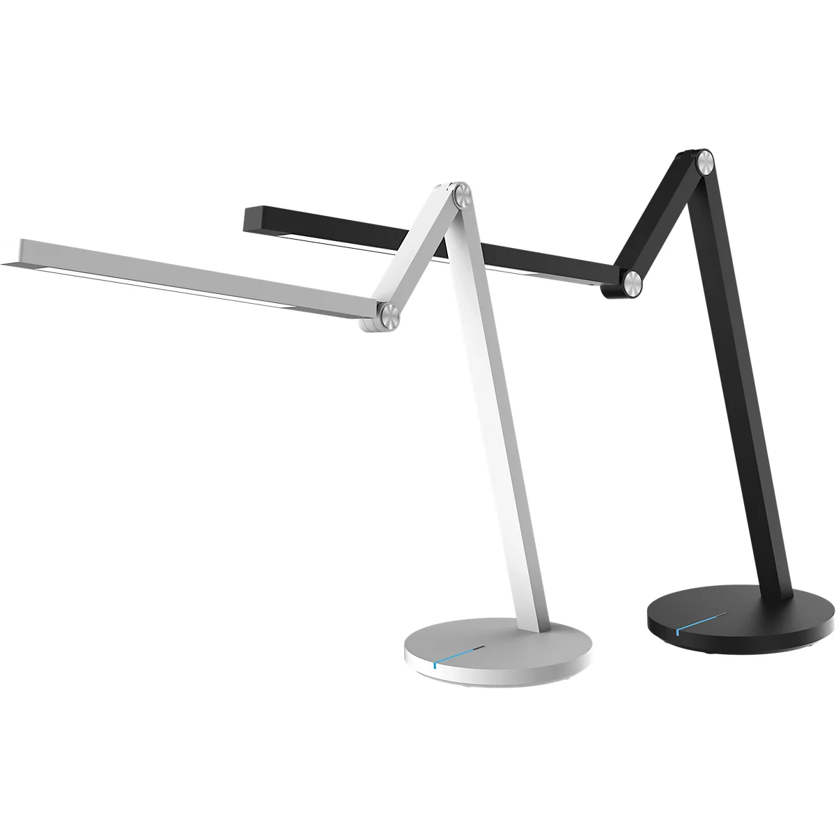 Hansa-by-styro LED-werklamp, dimbaar, 3.000-6.300 K, tiptoetsbediening, zwart