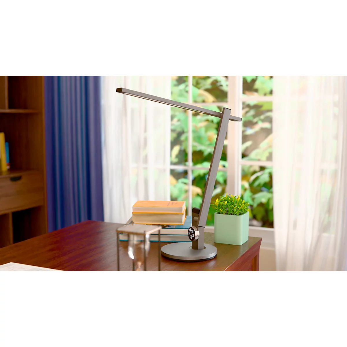 Hansa-by-styro Lumina LED tafellamp, dimbaar, schakelbare lichtsensor, 3 kleurtemperaturen, wit