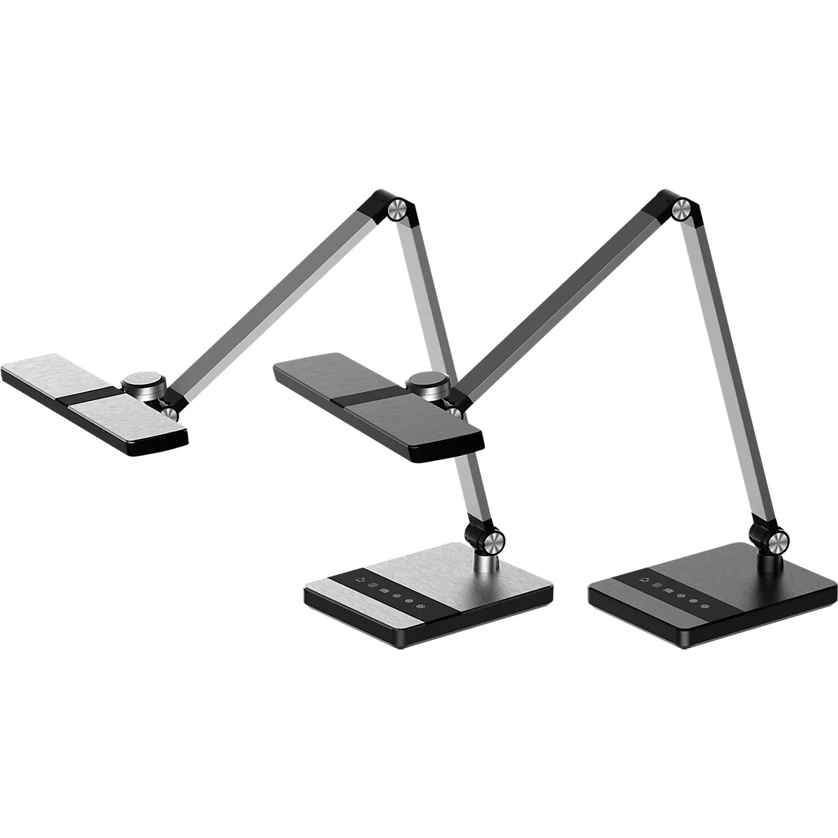 Hansa-by-styro Nimbus LED-Tischlampe, stufenlos dimmbar, mit Touch-Bedienung, schwarz